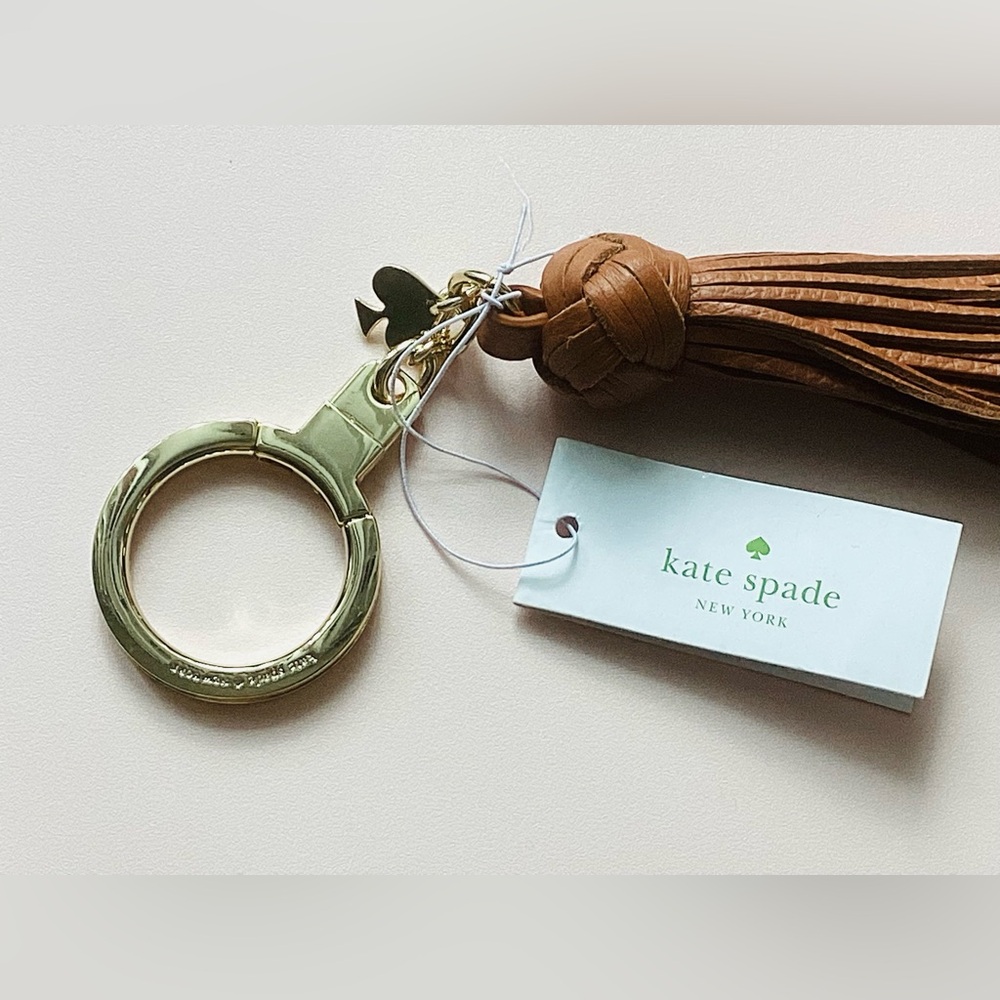 Kate Spade Brown Key & Card Holder Tassel - Picture 4 of 6